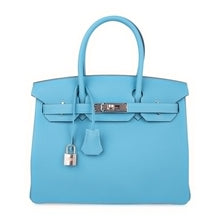 Load image into Gallery viewer, Birkin 30 Bag Blue du Nord Togo Leather Palladium Hardware