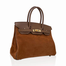 Load image into Gallery viewer, Limited Edition Birkin 30 Grizzly Bag Alezan Permabrass Hardware