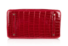 Load image into Gallery viewer, Birkin 35 Braise Lipstick Red Crocodile Gold Hardware