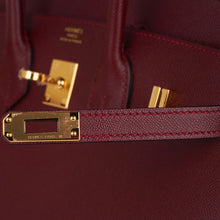 Load image into Gallery viewer, Birkin 25 Bag Sellier Rouge H Gold Hardware Veau Madame Leather
