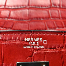 Load image into Gallery viewer, Birkin 30 Rouge Matte Alligator Gold Hardware