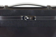 Load image into Gallery viewer, Kelly Pochette Clutch Bag Limited Edition So Black Box Leather Very Rare