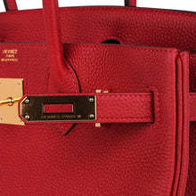 Load image into Gallery viewer, Birkin 30 Bag Lipstick Rouge Vif Togo Leather with Gold Hardware