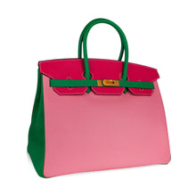 Load image into Gallery viewer, Birkin 35 HSS Bag Rose Confetti/Rose Tyrien/Bamboo Brushed Gold Hardware