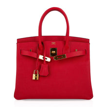 Load image into Gallery viewer, Birkin 30 Bag Rouge Casaque Gold Hardware Epsom Leather