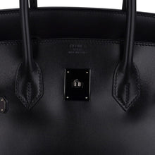 Load image into Gallery viewer, Birkin 35 Bag So Black Box Leather Limited Edition Very Rare
