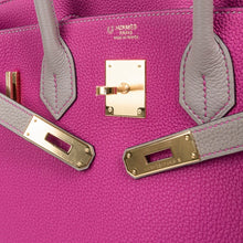 Load image into Gallery viewer, Special Order HSS Birkin 30 Bag Rose Pourpre &amp; Gris Asphalte Togo Leather with Gold Hardware