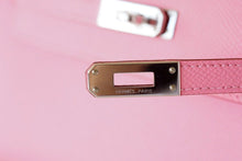 Load image into Gallery viewer, Kelly Pochette Clutch Bag Rose Confetti Pink Epsom Palladium