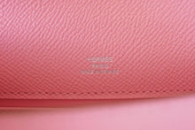 Load image into Gallery viewer, Kelly Pochette Clutch Bag Rose Confetti Pink Epsom Palladium