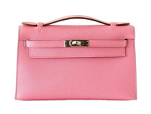 Load image into Gallery viewer, Kelly Pochette Clutch Bag Rose Confetti Pink Epsom Palladium