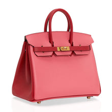 Load image into Gallery viewer, Birkin 25 HSS Bag Rose Azalee Rouge Casaque Epsom Gold Hardware