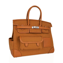 Load image into Gallery viewer, Limited Edition Birkin 35 Bag Cargo Sesame Toile Goeland Swift Leather with Palladium Hardware