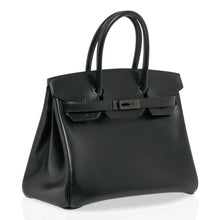 Load image into Gallery viewer, Birkin 30 Bag So Black Limited Edition Box Leather