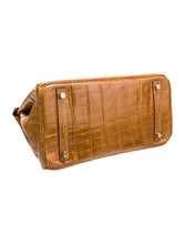 Load image into Gallery viewer, Birkin Shiny Niloticus Crocodile Cowhide Leather Gold Hardware