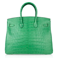 Load image into Gallery viewer, Birkin 35 Bag Matte Alligator Cactus Gold Hardware