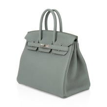 Load image into Gallery viewer, Birkin 25 Bag Vert Amande Togo Palladium Hardware