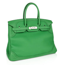 Load image into Gallery viewer, Birkin 35 Bag Ghillies Limited Edition Bamboo Palladium Hardware