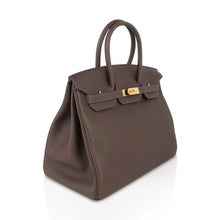 Load image into Gallery viewer, Birkin 35 Bag Chocolate Togo Gold Hardware