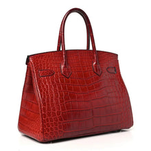 Load image into Gallery viewer, Birkin 30 Rouge Matte Alligator Gold Hardware