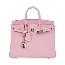 Load image into Gallery viewer, Birkin 25 Bag Rose Sakura Palladium Hardware Rare