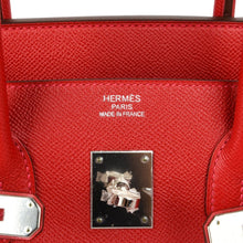 Load image into Gallery viewer, Birkin 35 Bag Rouge Casaque Lipstick Red Epsom Palladium new
