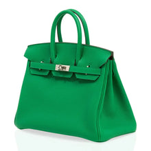 Load image into Gallery viewer, Verso Birkin 25 Bag Bamboo &amp; Caramel Togo Leather with Palladium Hardware