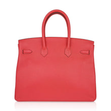 Load image into Gallery viewer, Birkin 35 Bag Rose Jaipur Clemence Leather with Palladium Hardware