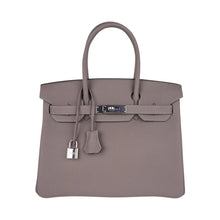 Load image into Gallery viewer, Birkin 30 Bag Gris Asphalte Togo Leather with Palladium Hardware