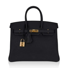 Load image into Gallery viewer, Birkin 25 Bag Black Togo Leather with Gold Hardware