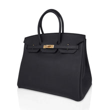 Load image into Gallery viewer, Limited Edition Birkin 35 Bag Plomb (Off Black) Togo Leather with Gold Hardware