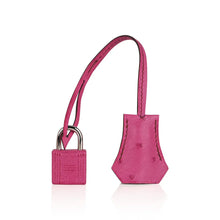 Load image into Gallery viewer, Birkin 25 Bag Fuchsia Ostrich with Palladium Hardware