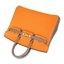 Load image into Gallery viewer, Birkin HSS 25 Bag Jaune Ambre / Gris Asphalte Gold Hardware