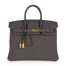 Load image into Gallery viewer, Birkin 25 Bag Etain Gold Hardware Togo Leather New w/Box
