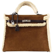 Load image into Gallery viewer, Kelly 35 Bag Rare Limited Edition Teddy Shearling Plush