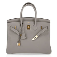 Load image into Gallery viewer, Birkin 35 Bag Gris Asphalte Togo Gold Hardware