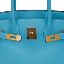 Load image into Gallery viewer, Birkin 30 Bag Blue du Nord Gold Hardware Epsom Leather