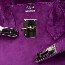 Load image into Gallery viewer, Birkin 30 Bag Rare Doblis Violet Palladium Hardware