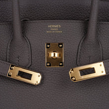 Load image into Gallery viewer, Birkin 25 Bag Etain Gold Hardware Togo Leather New w/Box