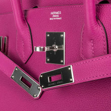 Load image into Gallery viewer, Birkin 30 Bag Rose Pourpre Pink Togo Palladium