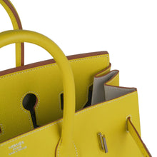 Load image into Gallery viewer, Birkin 35 Lime Candy Limited Edition Bag Epsom Palladium