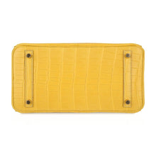 Load image into Gallery viewer, Birkin 30 Bag Mimosa Matte Alligator Gold Hardware