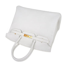 Load image into Gallery viewer, Birkin 35 Bag White Gold Hardware Clemence Leather New