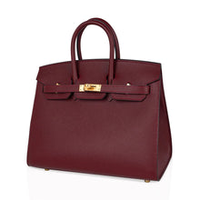 Load image into Gallery viewer, Birkin 25 Bag Sellier Rouge H Gold Hardware Veau Madame Leather