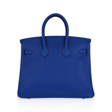Load image into Gallery viewer, Birkin 25 Bag Blue Zellige Novillo Leather with Gold Hardware