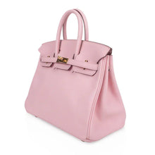 Load image into Gallery viewer, Birkin 25 Bag Rose Sakura Swift Gold Hardware Rare