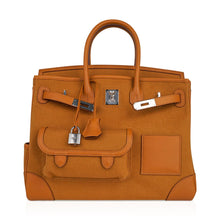 Load image into Gallery viewer, Limited Edition Birkin 35 Bag Cargo Sesame Toile Goeland Swift Leather with Palladium Hardware