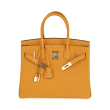 Load image into Gallery viewer, Birkin 30 Bag Jaune Ambre Gold Hardware Togo Leather