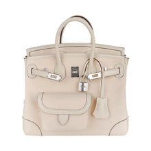 Load image into Gallery viewer, Birkin 25 Cargo Nata Toile Goeland Bag Swift Leather Trim Limited Edition