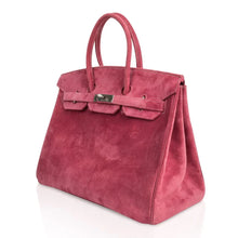 Load image into Gallery viewer, Birkin 35 Bag Fuchsia Pink Doblis Palladium Rare