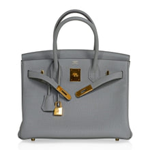 Load image into Gallery viewer, Birkin 30 Bag Gris Mouette Gold Hardware Togo Leather